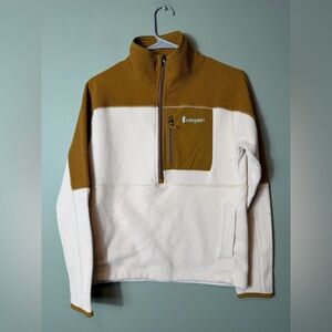 Cotopaxi Abrazo Half-Zip Fleece Jacket Womens XS Cream/Chestnut